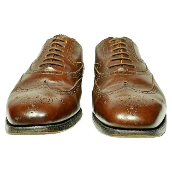Vintage Church's Famous English Shoes Custom Brown Leather Dress Oxford Mens 11 - Picture 6 of 8